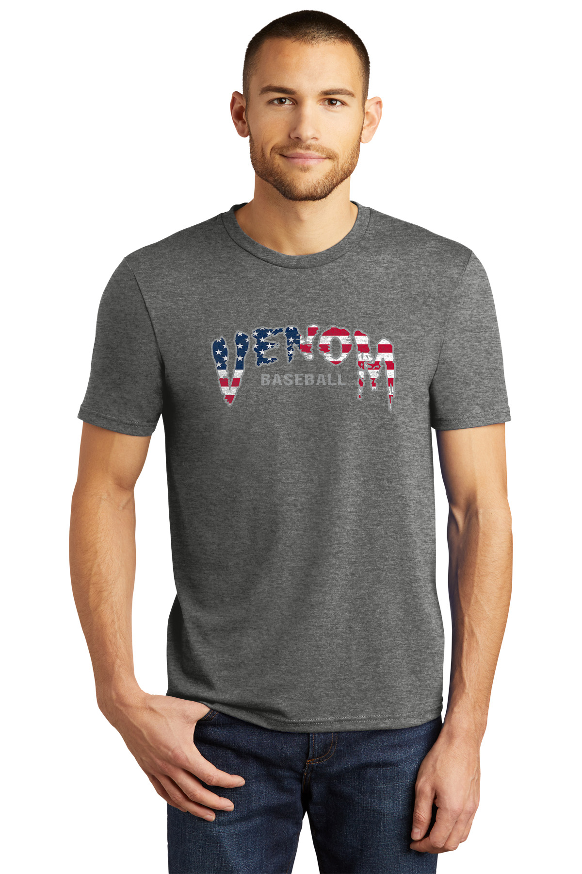 District Tri Blend Shirt Gry 2