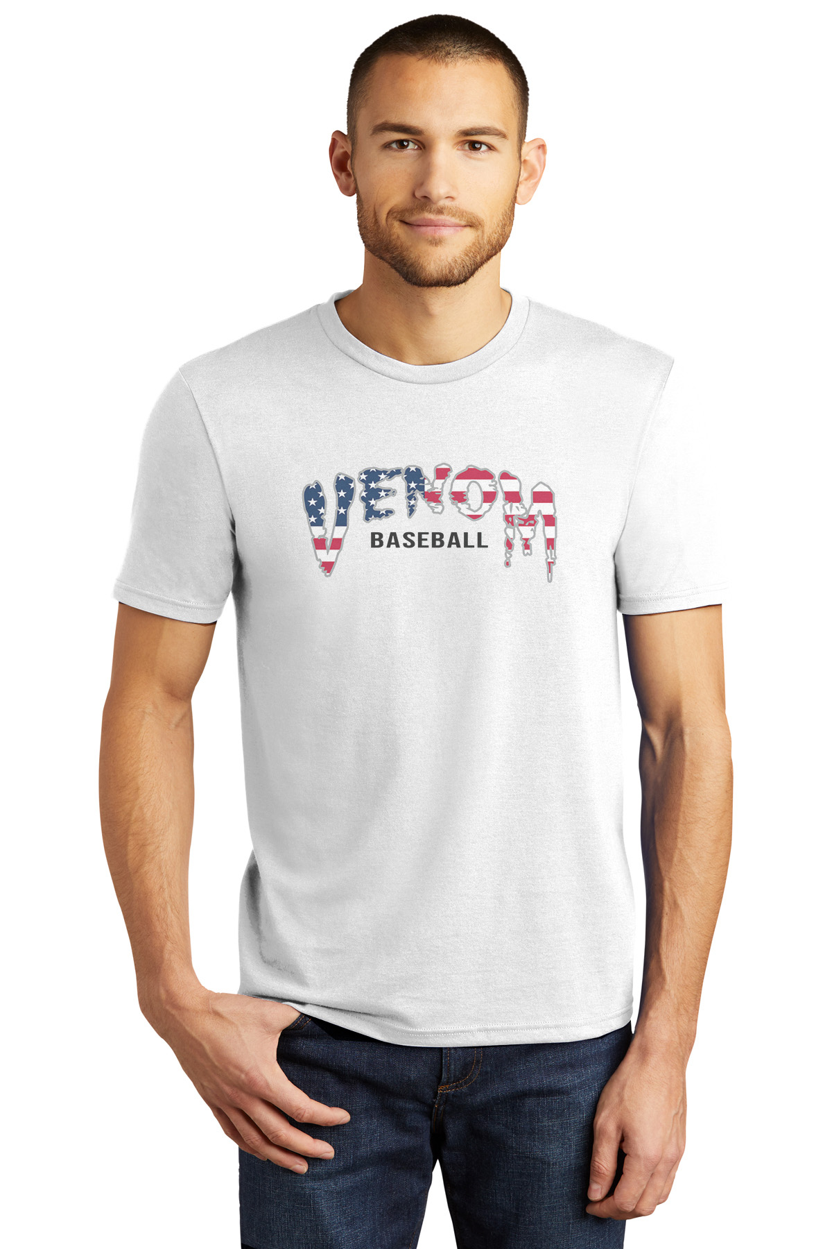 District Tri Blend Shirt White 2